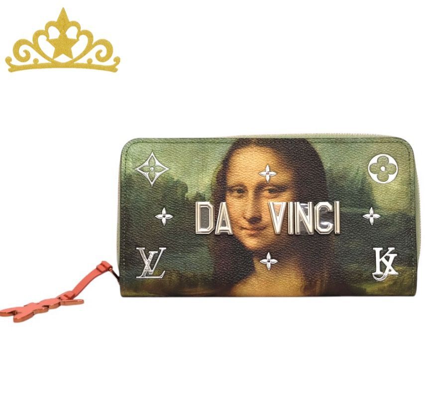 LOUIS VUITTON × モナリザ アートデザイン モノグラム セルティ ジッピーウォレット ルイヴィトン 長財布