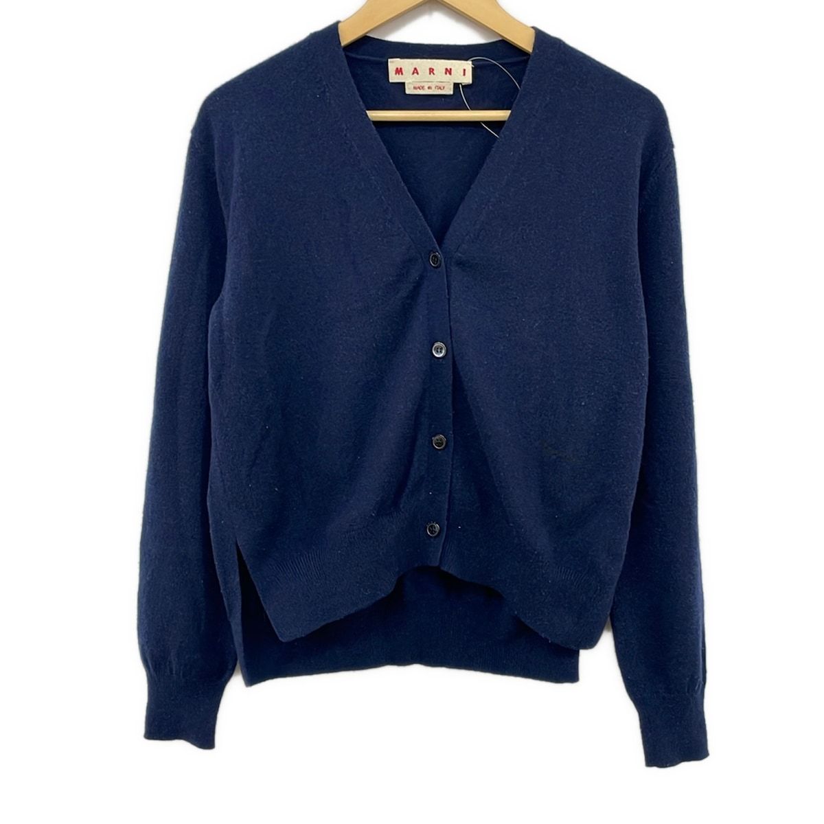 MARNI(マルニ) カーディガン サイズ40 M レディース - ネイビー 長袖/カシミヤ