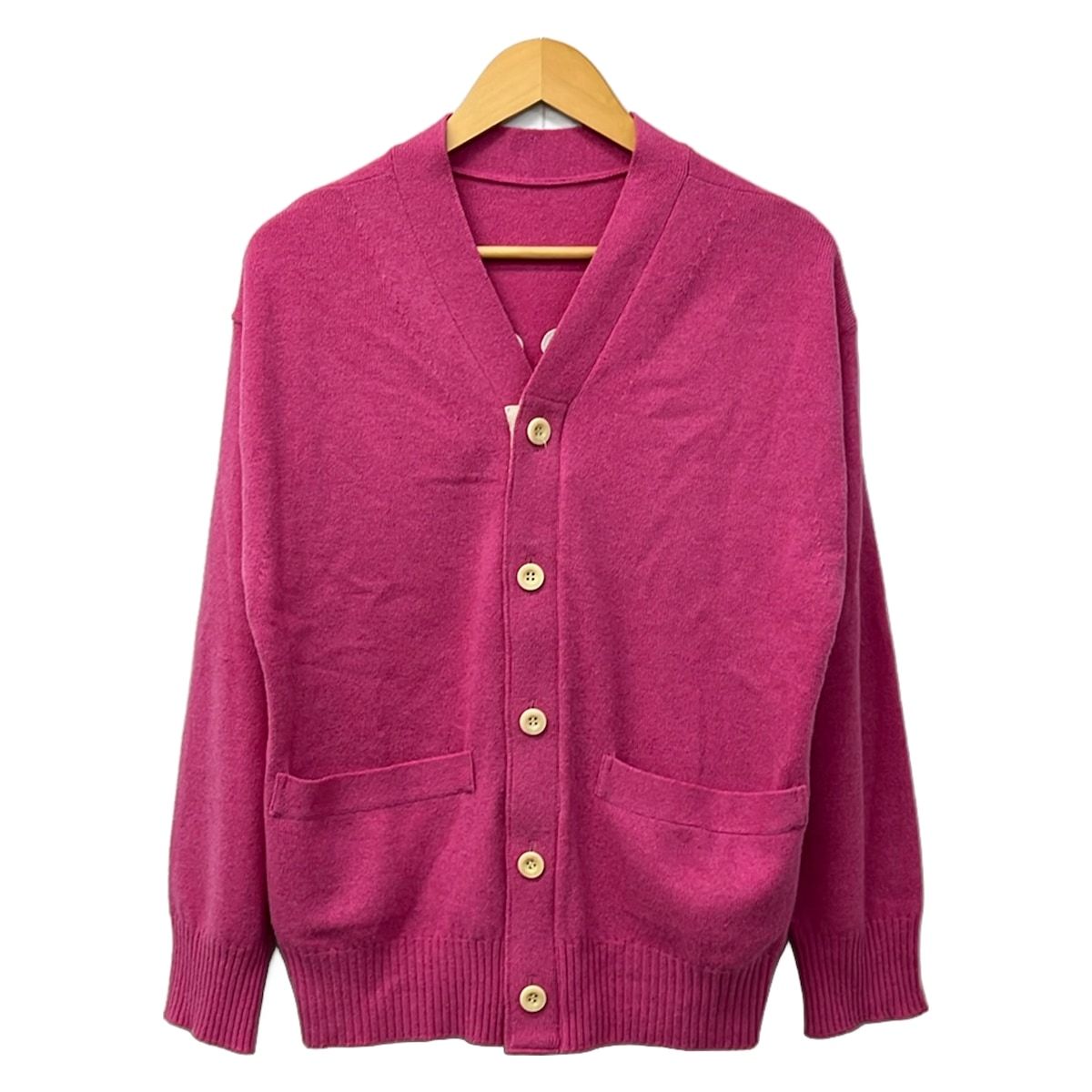Sacai(サカイ) カーディガン サイズ0 XS レディース 22-0442S ピンク×白 長袖/MADSAKIコラボ