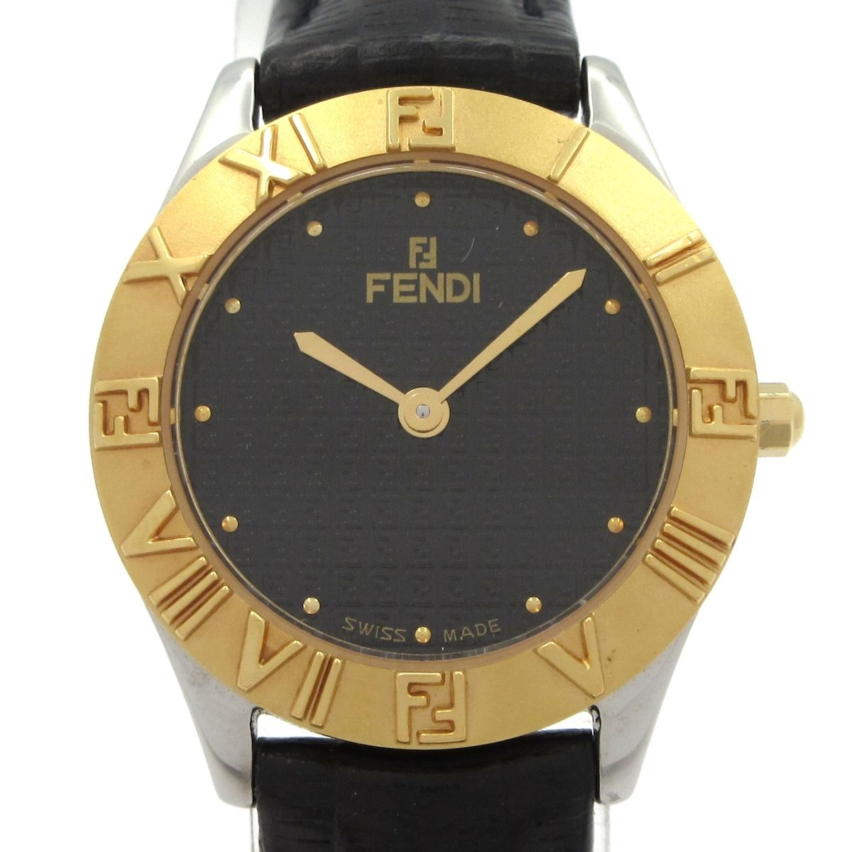 FENDI(フェンディ) 腕時計 - 2000L レディース 黒