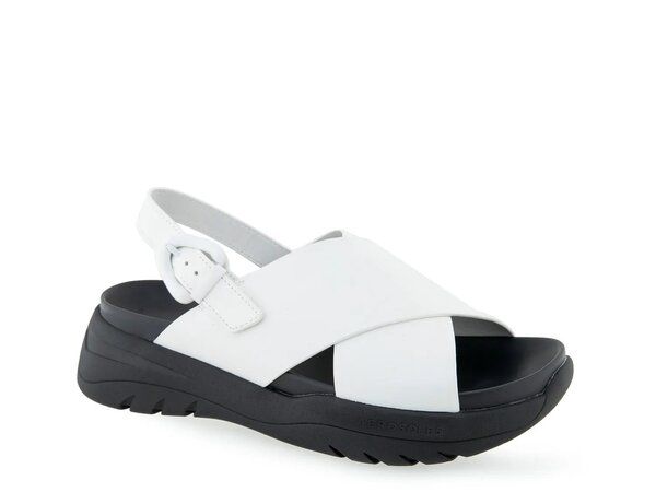 エアロソールズ レディース シューズ サンダル Aerosoles Harlow Sandal WhiteBlack ホワイト