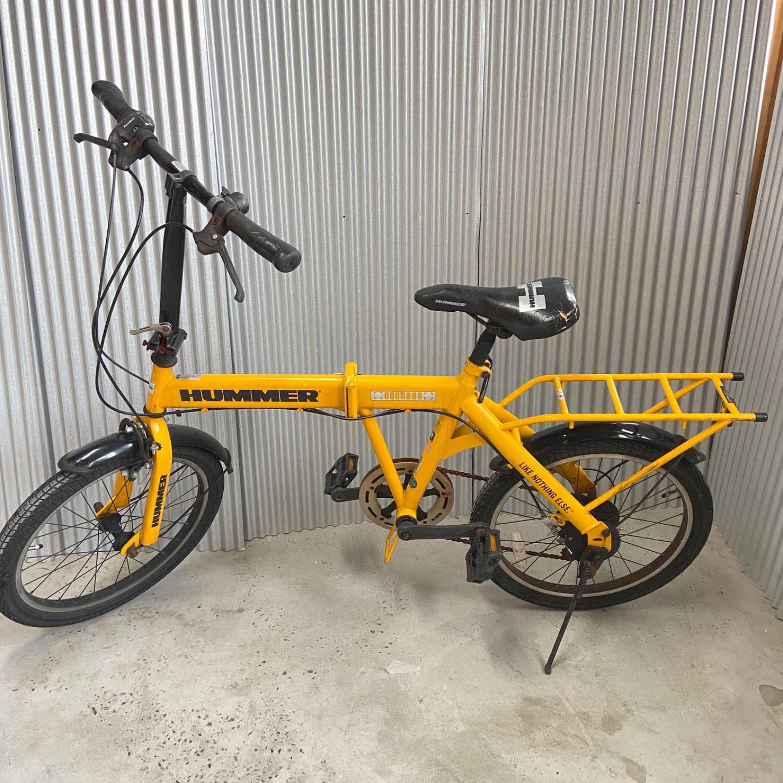 自転車 【引取限定】HUMMER ハマー 20インチ 折りたたみ自転車 6段変速