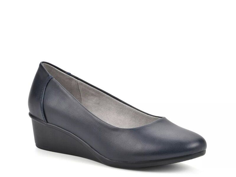 クリフバイホワイトマウンテン レディース シューズ パンプス Cliffs by White Mountain Boldness Wedge Pump Navy ネイビー