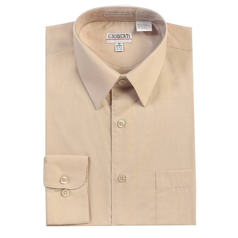 ジョベルティ メンズ トップス Tシャツ Gioberti Mens Long Sleeve Solidresshirt Khaki カーキ