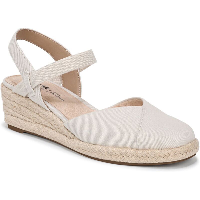 ライフストライド レディース シューズ サンダル LifeStride Pilar Womens Wedgespadrille Shoes Bone