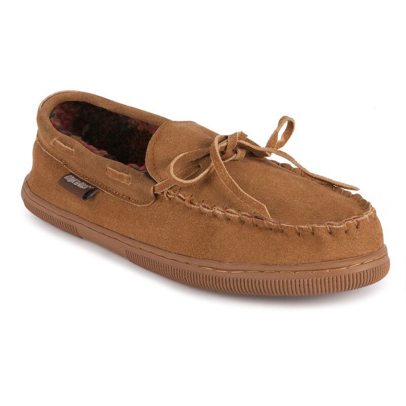 ムクルクス メンズ シューズ サンダル レザー フリース MUK LUKS Leather Berber Fleece Mens Moccasin Slippers Tan タン