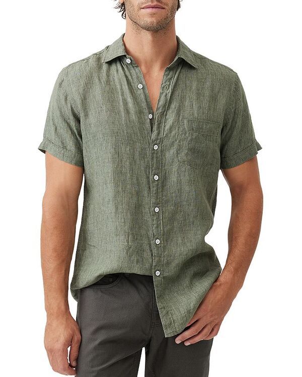 ロッドアンドグン メンズ トップス シャツ スリムフィット Rodd Gunn Palm Beach Short Sleeve Slim Fit Shirt Kelp