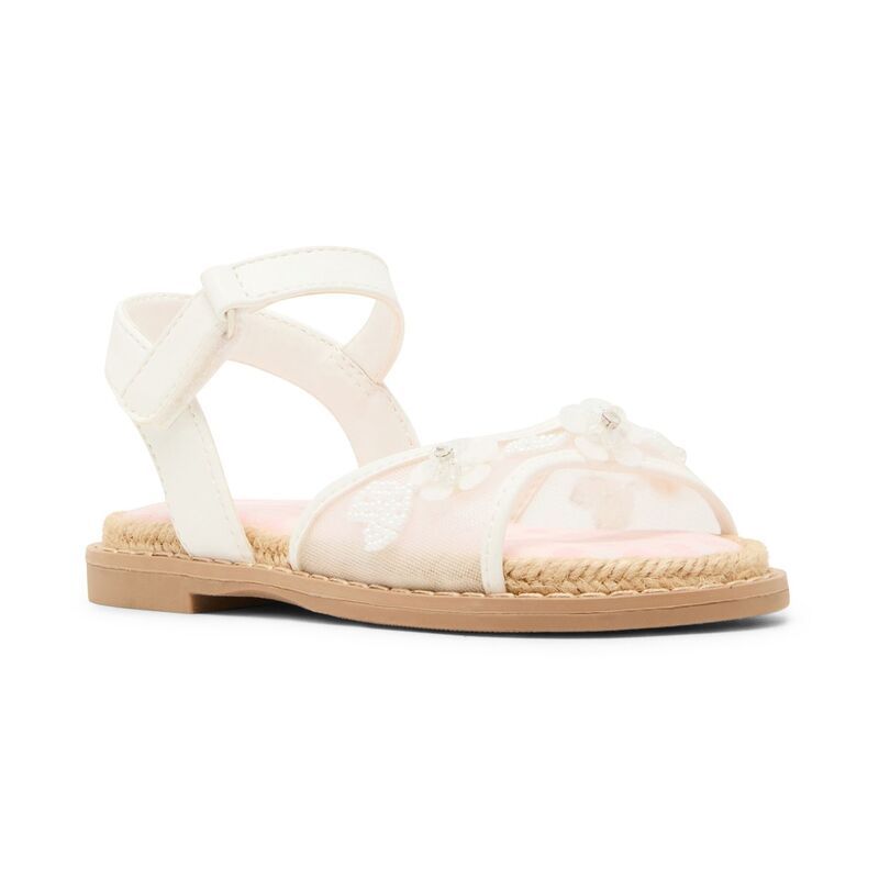 マッデンガール レディース シューズ サンダル フラワー柄 フラワー madden girl MTTUT Girls Floral Accent Slingback Sandals White ホワイ