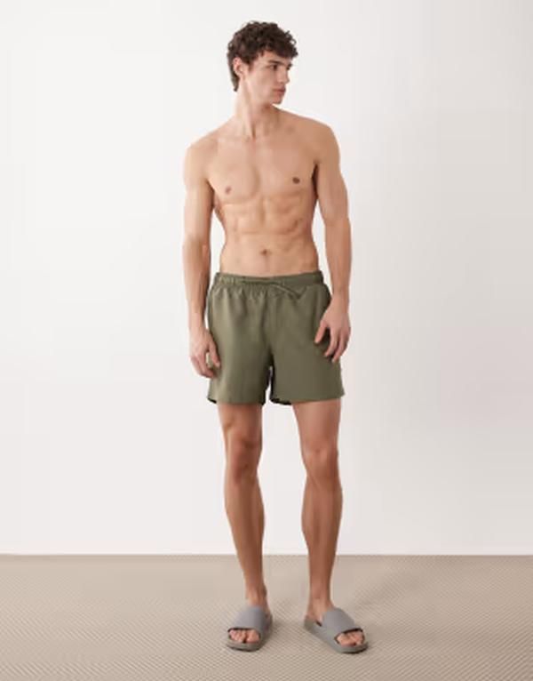 ジャック アンド ジョーンズ メンズ 水着 ハーフパンツ・ショーツ ショートパンツ Jack Joneshort length swim shorts Dusty olive オリーブ 7,984円