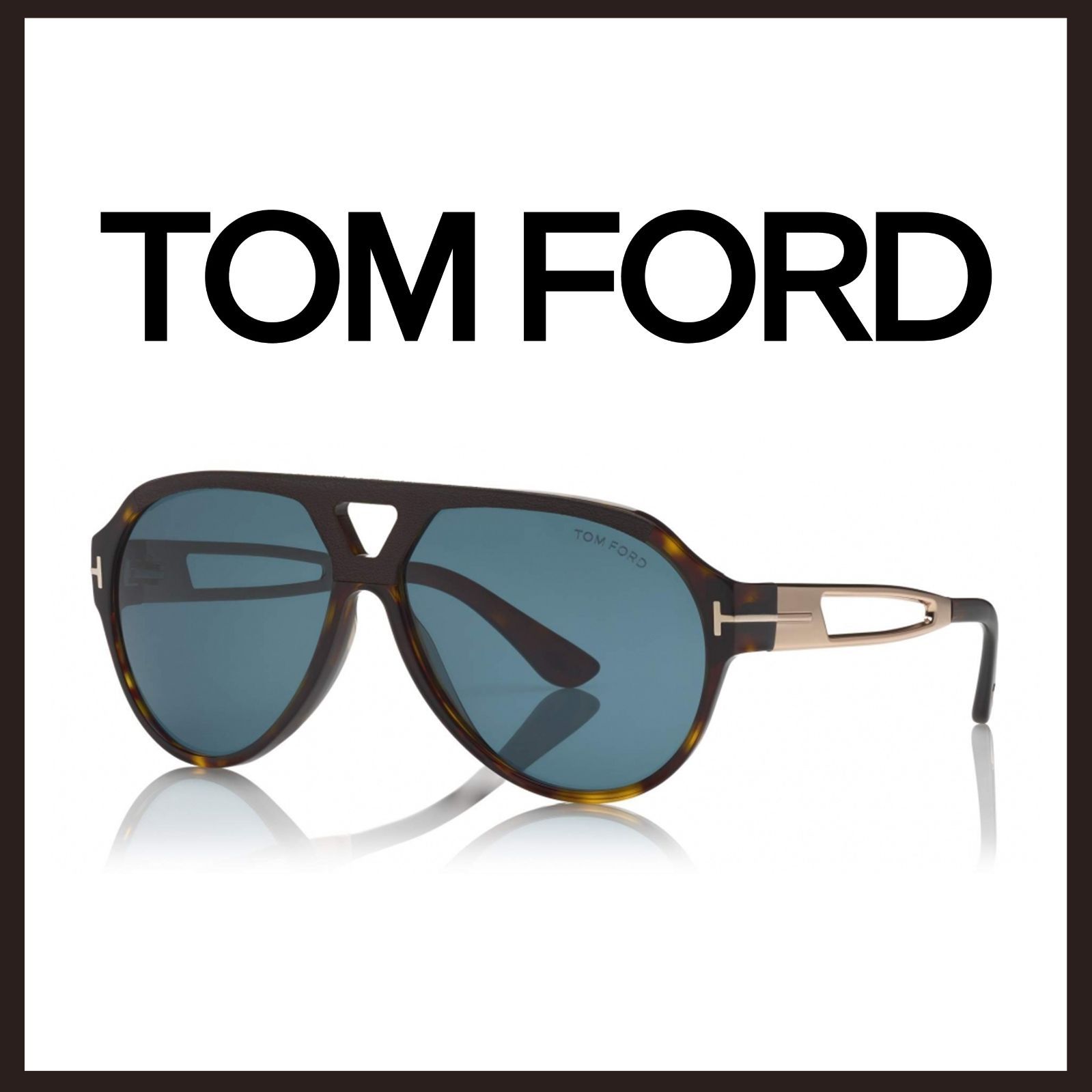 新品 未使用 トムフォード ポール アビエーターサングラス ダークハバナ【TOM FORD】ティアドロップ アイウェア