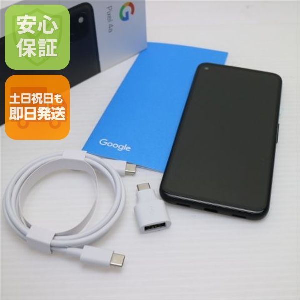 超美品 SIMフリー Google Pixel 4a ブラック スマホ 白ロム 土日祝発送OK 11,704円