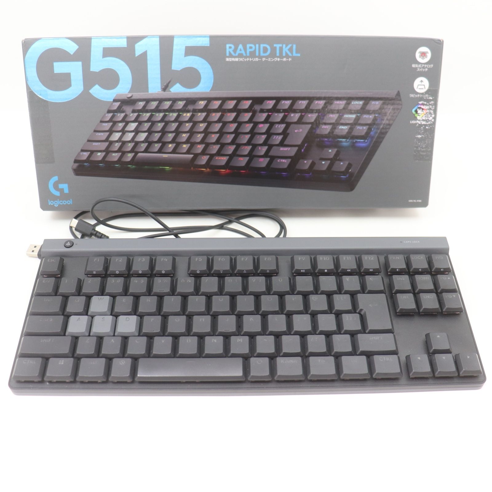 IT4CU1CIR82G Logicool ロジクール G515 ゲーミングキーボード ラピッドトリガー パソコン PC シグネチャーライト ブラック