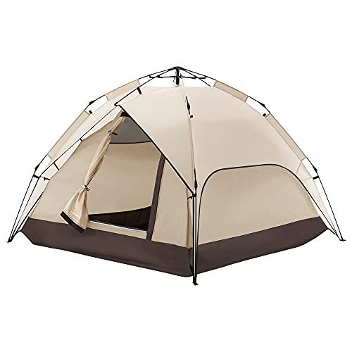 モダンデコ ワンタッチテント フルクローズ テント 2人用 ? 4人用 ドーム型 簡易テント uvカット 防水 【3人 4人用】i 9179490a