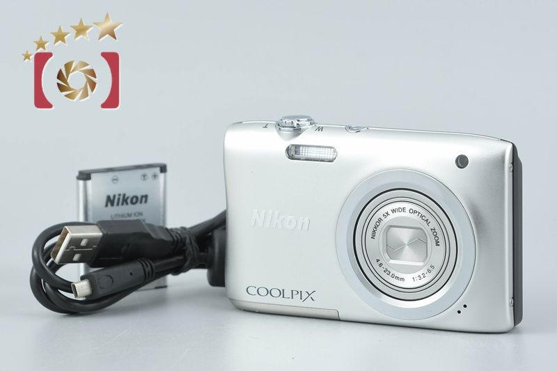 【中古】Nikon ニコン COOLPIX A100 シルバー コンパクトデジタルカメラコンパクトデジタルカメラ