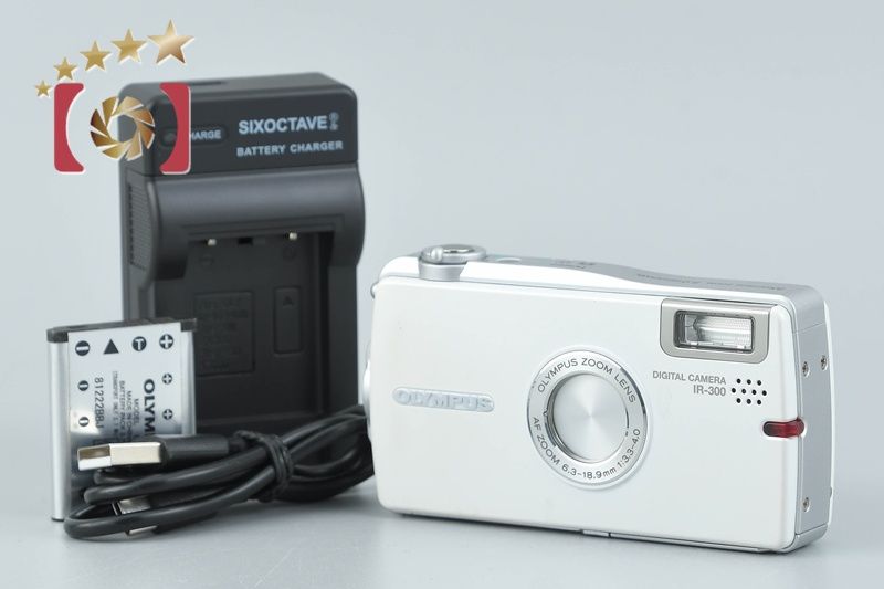 【中古】OLYMPUS オリンパス i:robe IR-300 ホワイト コンパクトデジタルカメラ