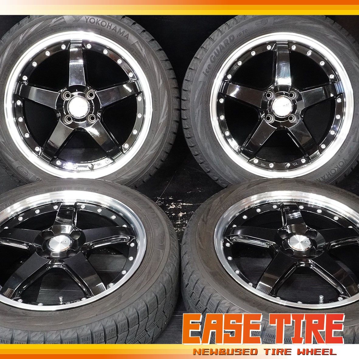 22年製 バリ山 ヨコハマ iceGUARD iG70 / BADX 632 【 185/55R16 / 6J +45 100 4H 4本 】 スタッドレス アクア ヤリス フィット スイフト