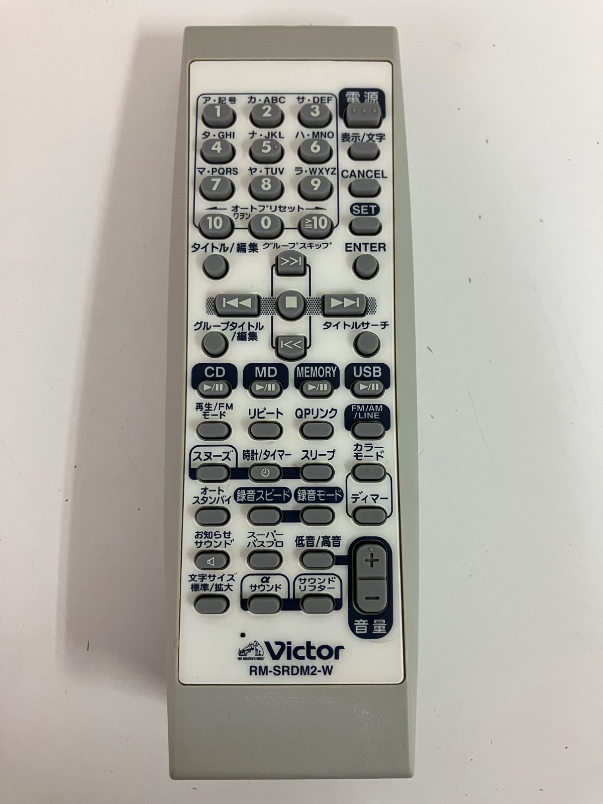 Victor ビクター オーディオリモコン RM-SRDM2-W