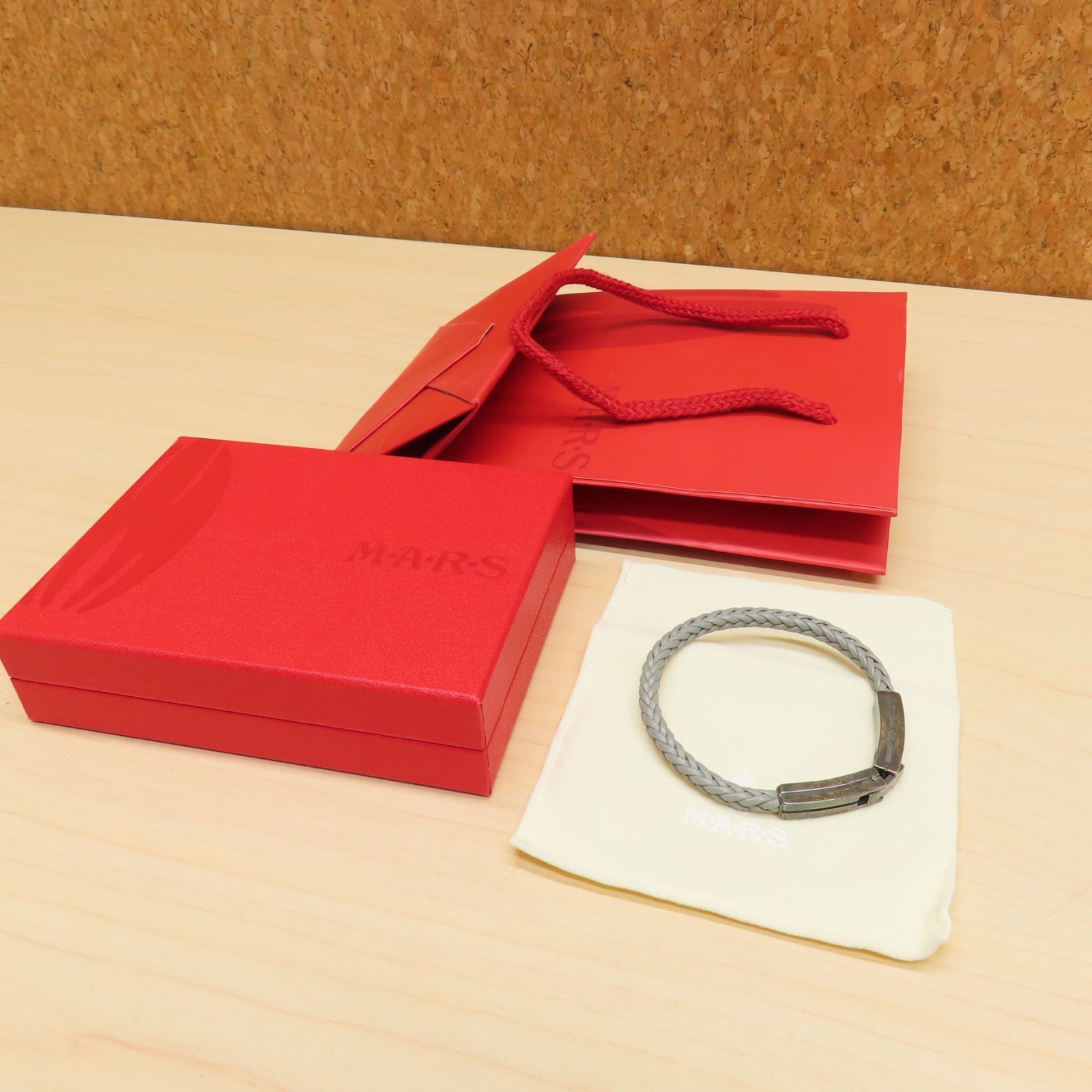 MARS マーズ ブレスレット レザー グレー M・A・R・S 8,250円