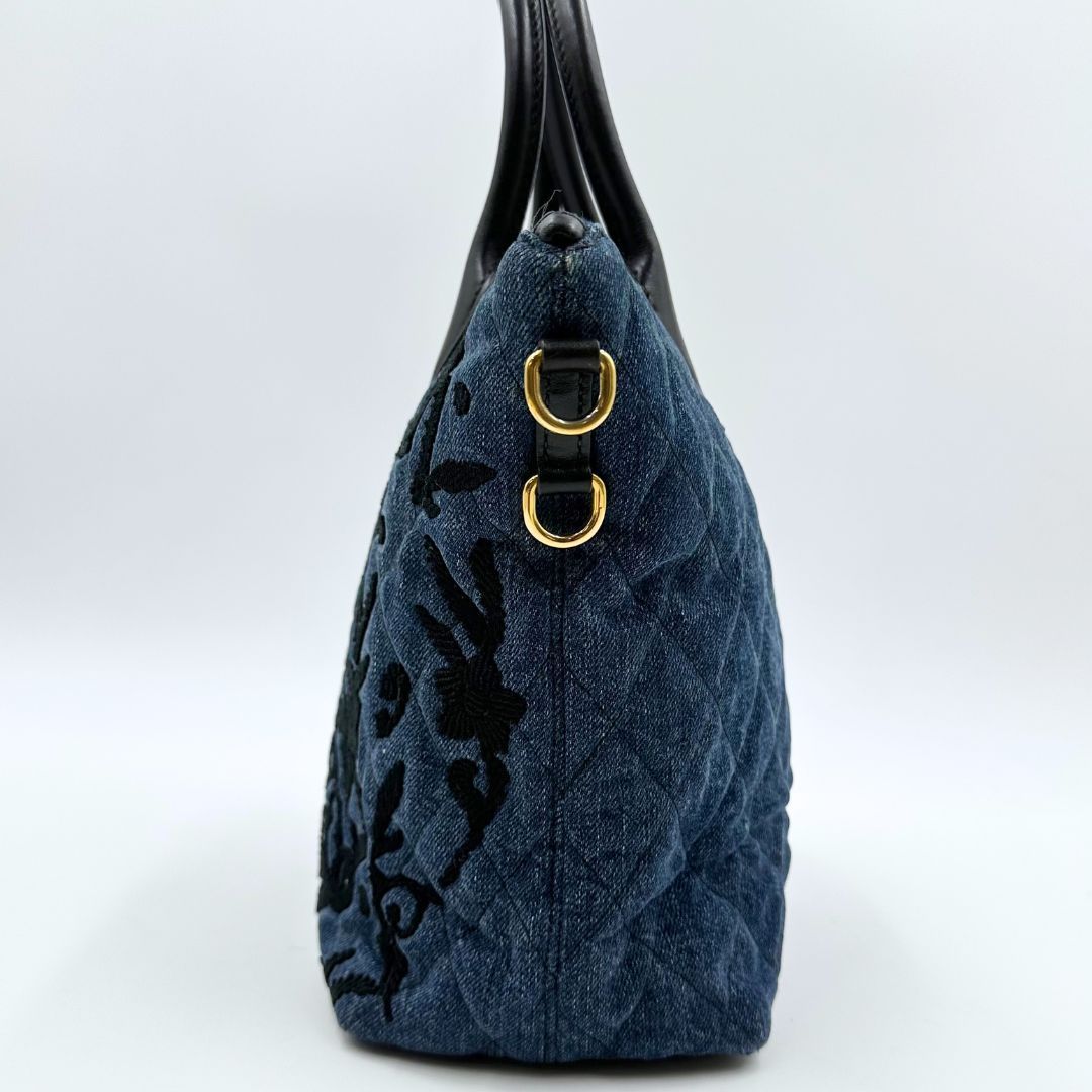 美品】Prada コルセール デニム 2WAY ハンドバッグ 刺繍 - メルカリ