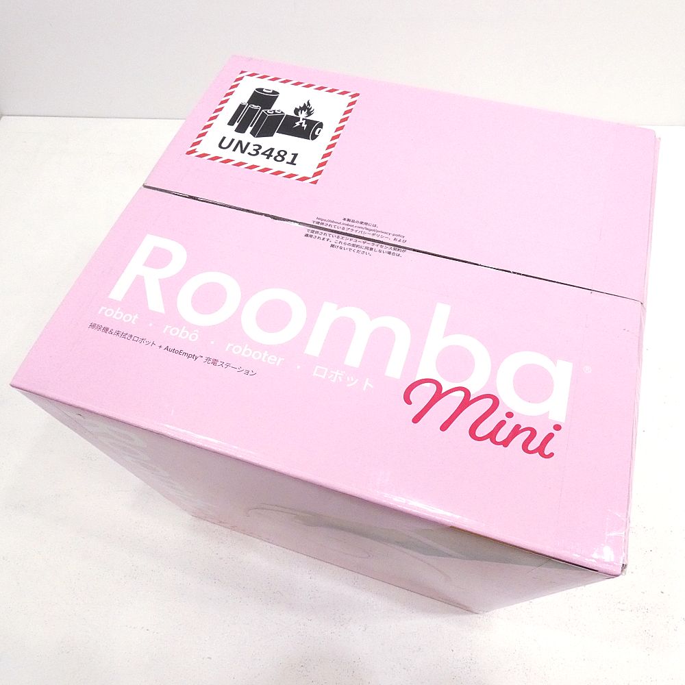 【小牧店】未開封　iRobot Roomba Mini 掃除機&床拭きロボット + AutoEmpty 充電ステーション　F155660　桜 【I419-6392】