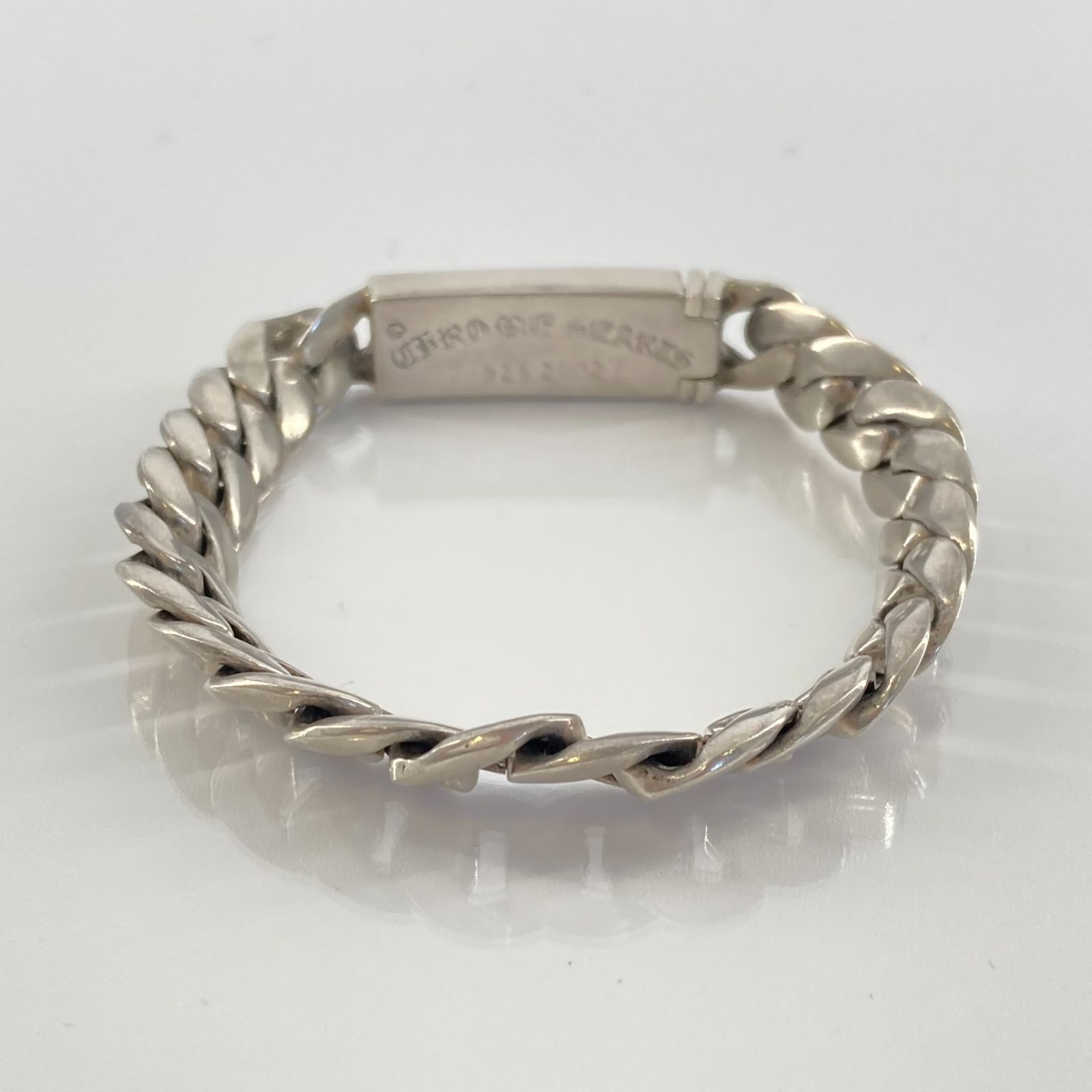【5％OFFクーポン配布】CHROME HEARTS(クロムハーツ)　ID BABY FLRL CRS　ベイビーIDフローラルクロスブレスレット　SV925　47.0g　シルバー