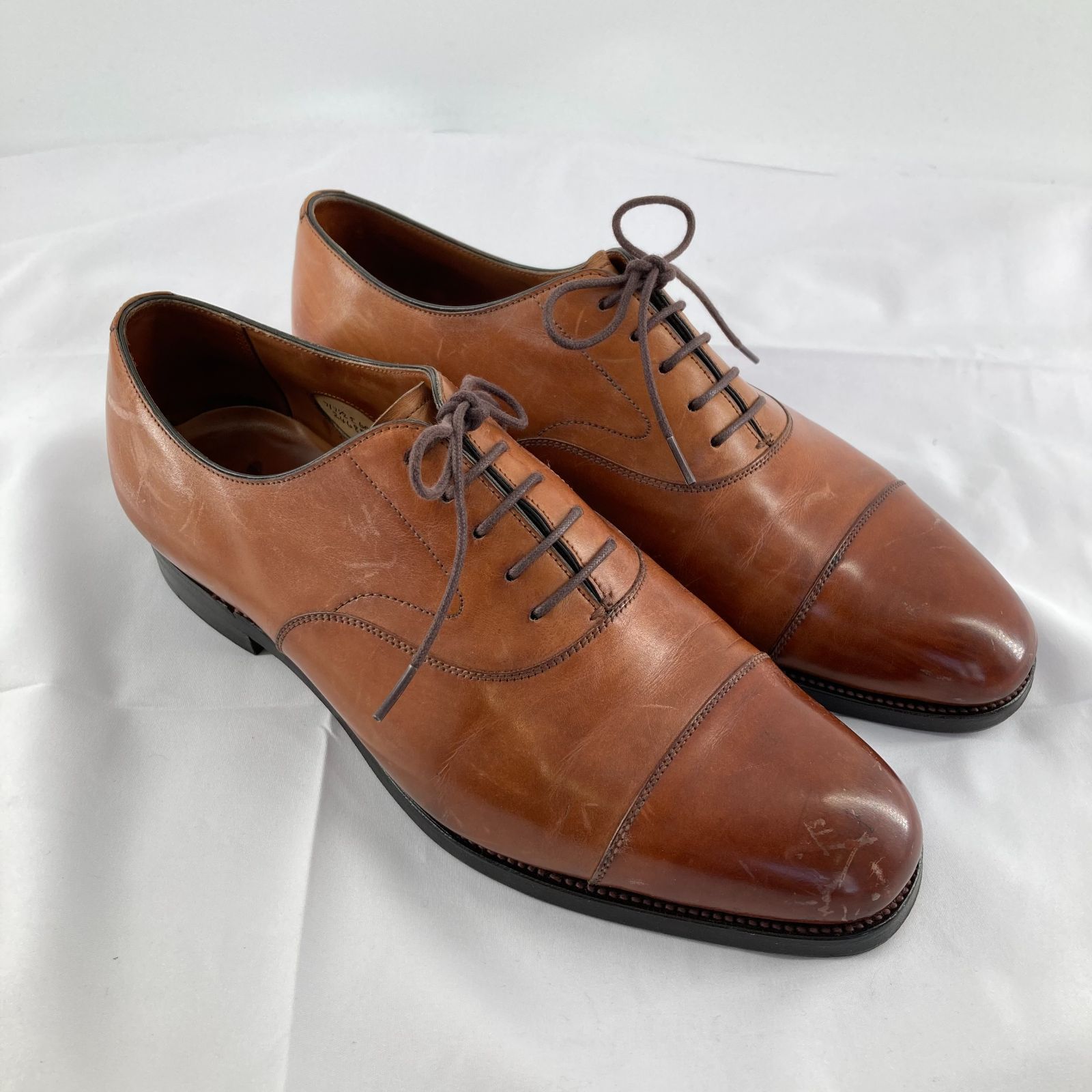 【5％OFFクーポン配布】EDWARD GREEN(エドワード・グリーン)　 CHELSEA　チェルシー　ストレートチップ　レザーローファー　革靴　ラスト606　24688　#UK7　ブラウン