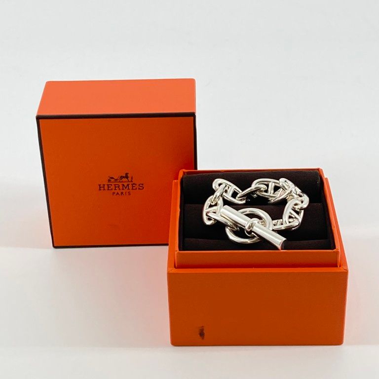 【5％OFFクーポン配布】HERMES（エルメス）　シェーヌダンクル　GM　11コマ　Ag925　ブレスレット 185,100円