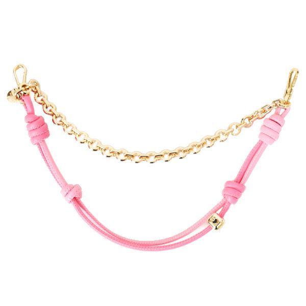 ケイトスペード チャーム katespade レザー メタル ミックス マテリアル スワッグ チェーン ロゴ バッグチャーム キーホルダー ピンクマルチ KN693 12,337円
