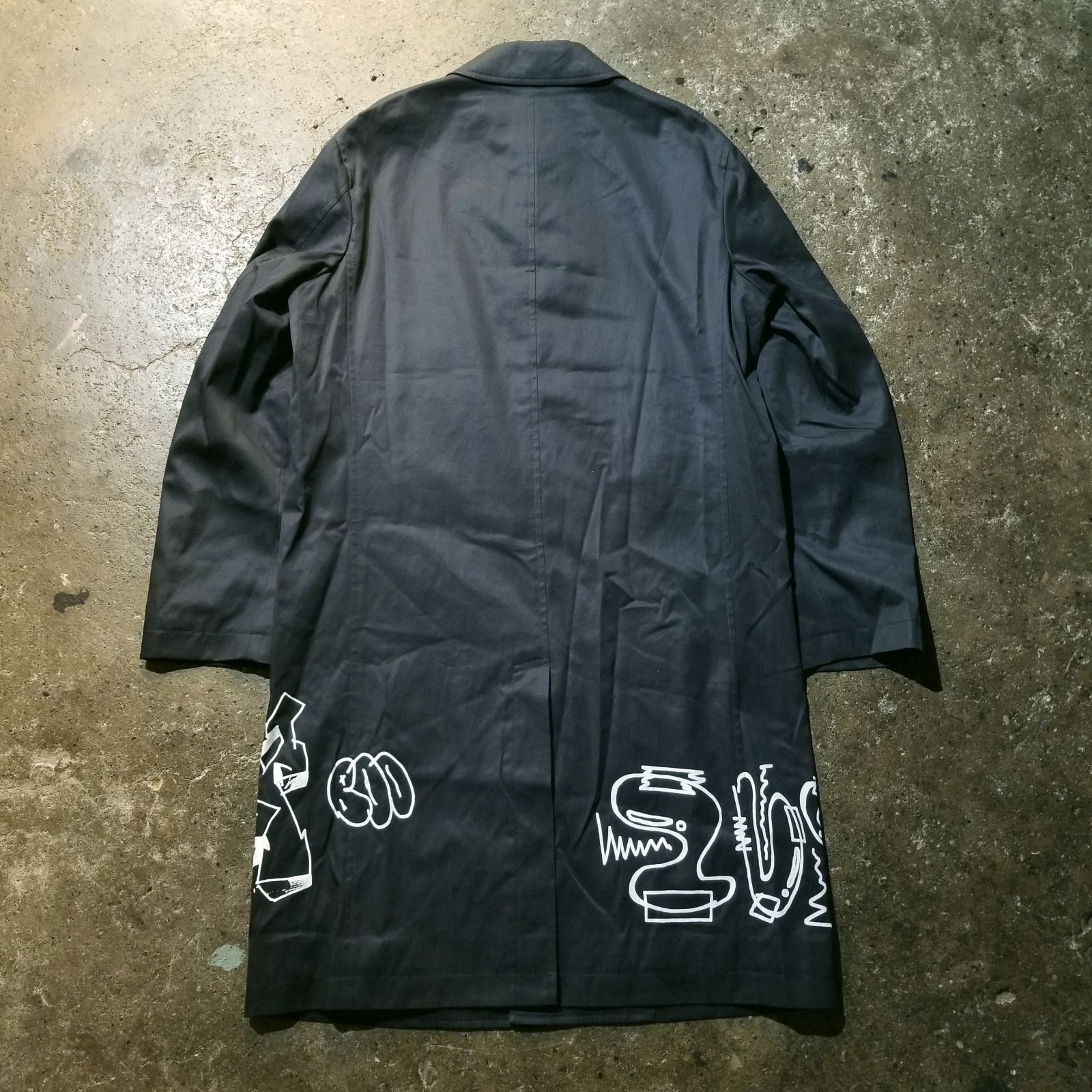 COMME des GARCONS HOMME 19aw 綿ツイル製品プリント ステンカラーコート M コムデギャルソンオム 2019aw AD2019 COMME des GARCONS HOMME 19aw 綿ツイル製品プリント ステンカラーコート M コムデギャルソンオム 2019aw AD2019