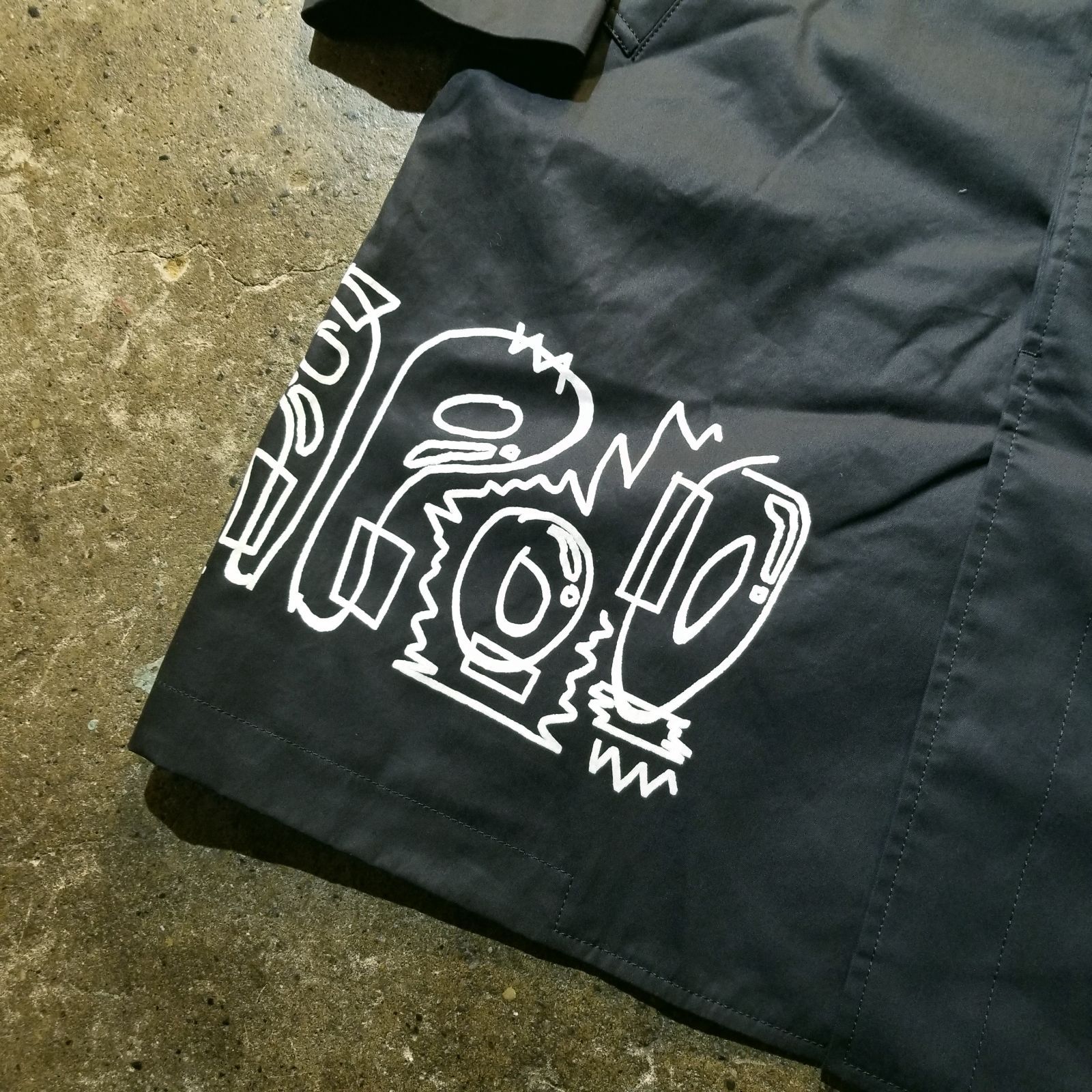 COMME des GARCONS HOMME 19aw 綿ツイル製品プリント ステンカラーコート M コムデギャルソンオム 2019aw AD2019 COMME des GARCONS HOMME 19aw 綿ツイル製品プリント ステンカラーコート M コムデギャルソンオム 2019aw AD2019