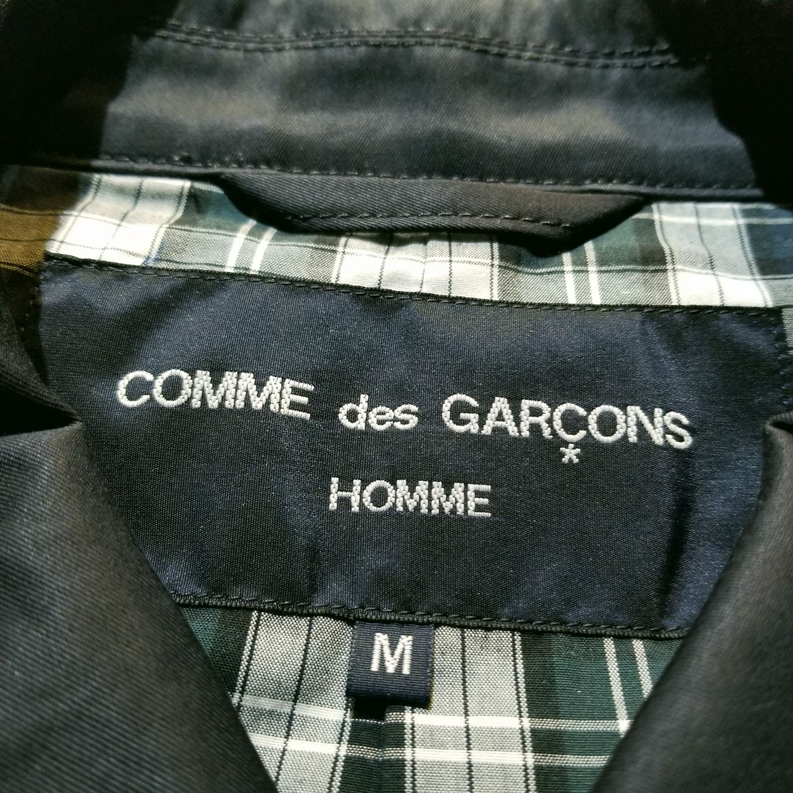 COMME des GARCONS HOMME 19aw 綿ツイル製品プリント ステンカラーコート M コムデギャルソンオム 2019aw AD2019 COMME des GARCONS HOMME 19aw 綿ツイル製品プリント ステンカラーコート M コムデギャルソンオム 2019aw AD2019