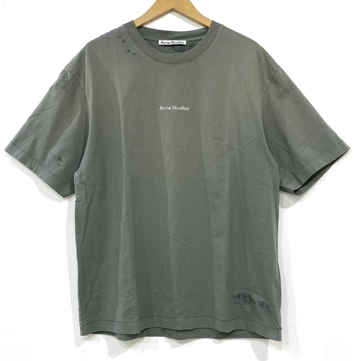 Acne Studios アクネ ストゥディオズ Mended Logo T-Shirt リペアロゴTシャツ FN-UX-TSH1000288 Lサイズ ※中古 32,370円