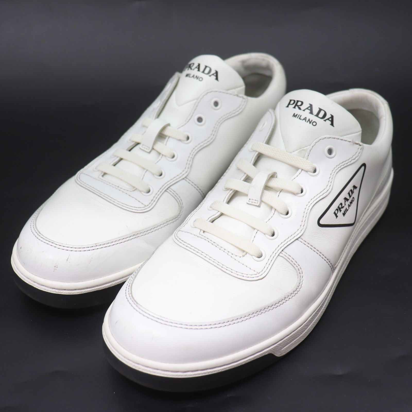 ITN6FB481268 PRADA プラダ ローカット スニーカー レザー ホワイト 白