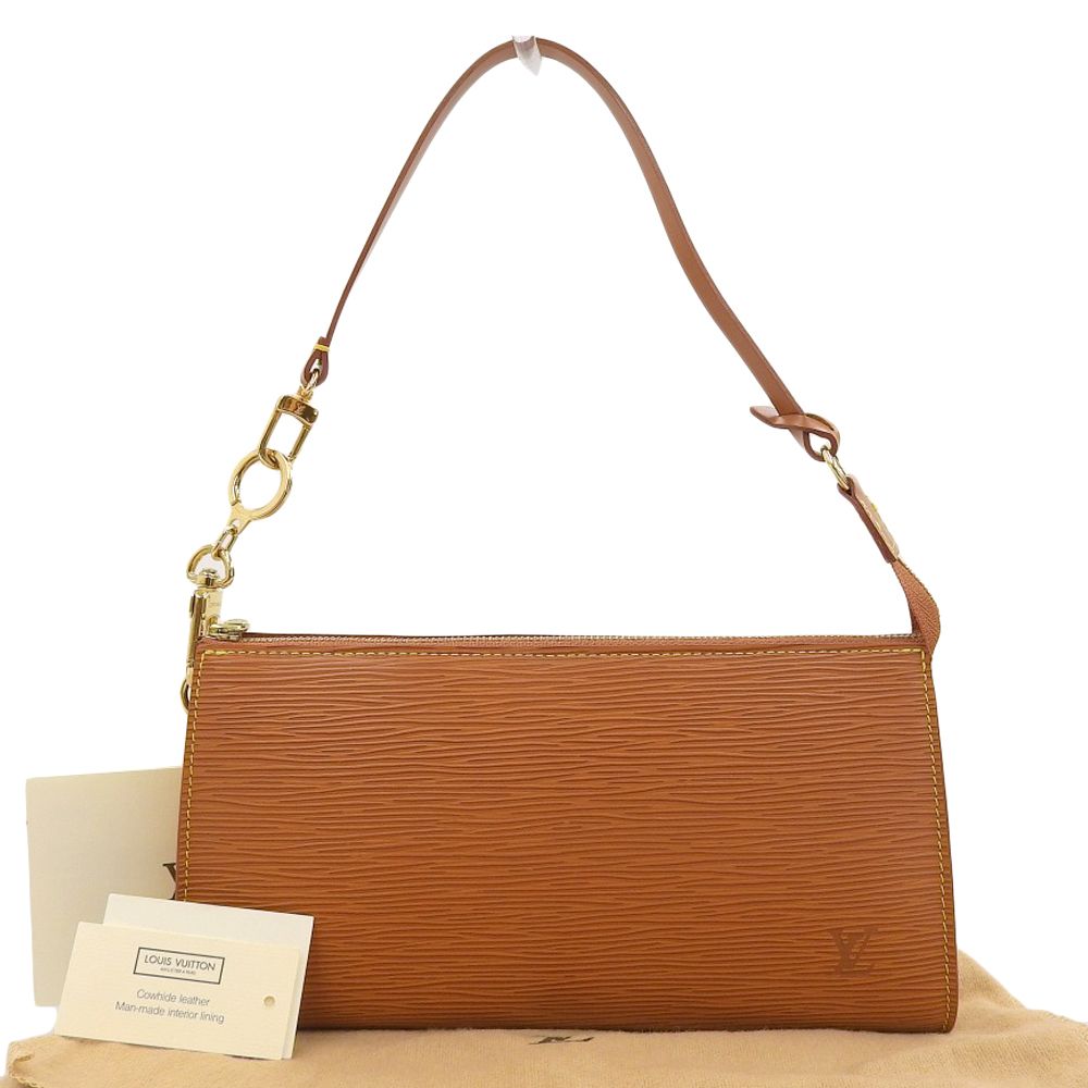 【本物保証】 希少 レア 布袋付 超美品 ルイヴィトン LOUIS VUITTON エピ ポシェット アクセソワール M52948 アクセサリーポーチ ポーチ