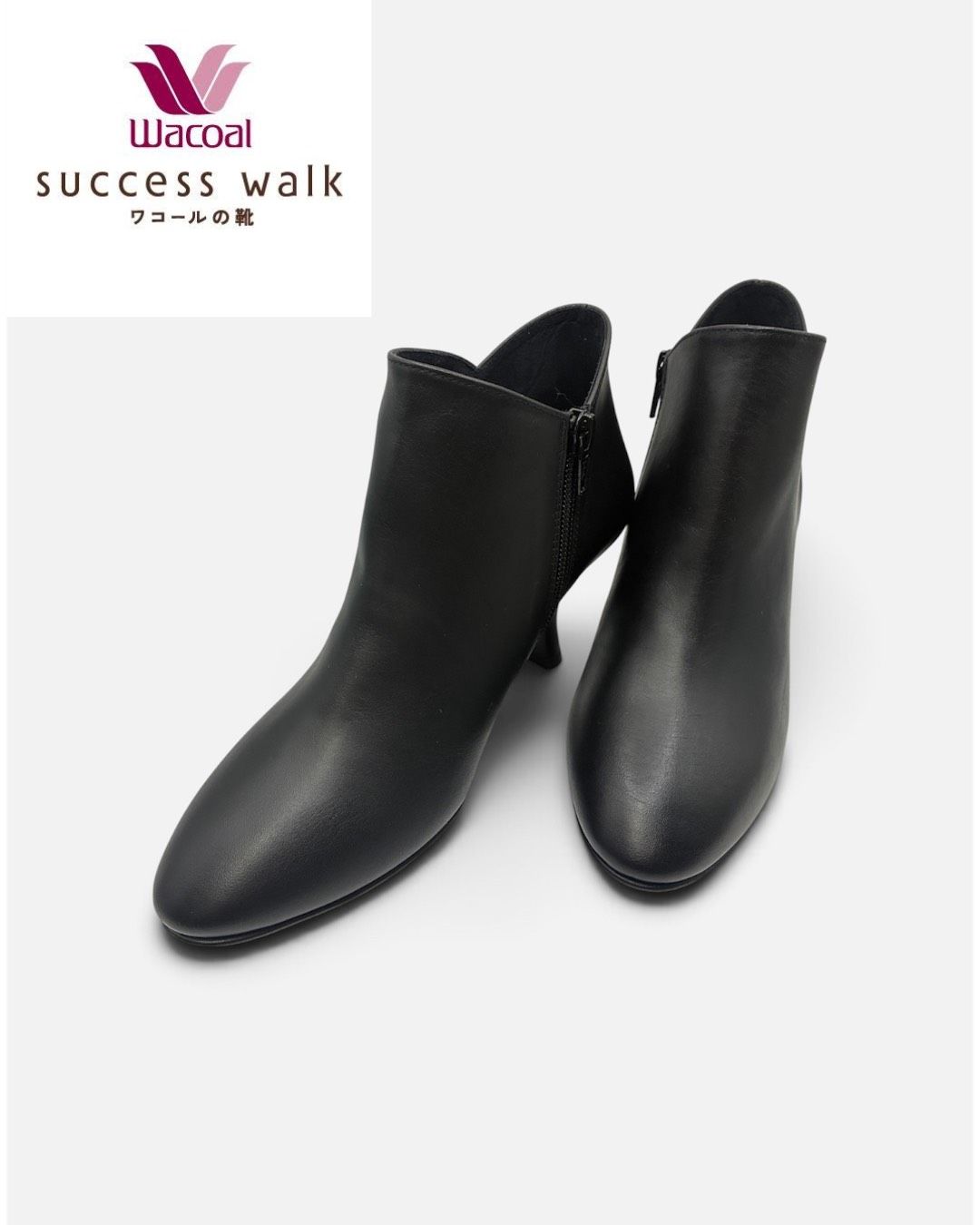 SUCCESS　WALK　WIN470　BL　22.5cｍ　サクセスウォーク　ショートブーツ