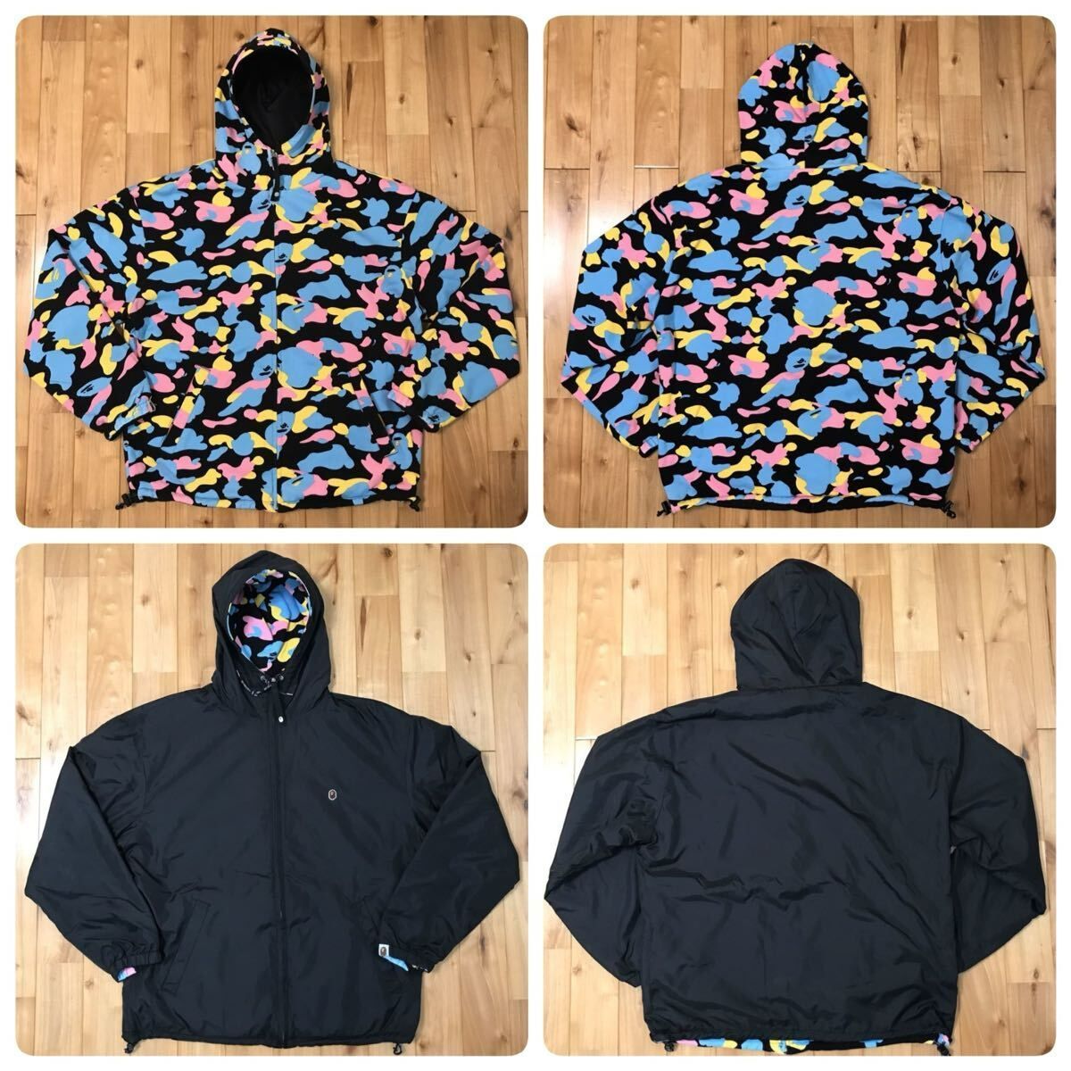 ★リバーシブル★ マルチカモ パーカー Mサイズ a bathing ape BAPE zip hoodie cotton candy camo エイプ ベイプ multi camo NIGO y9al 34,970円