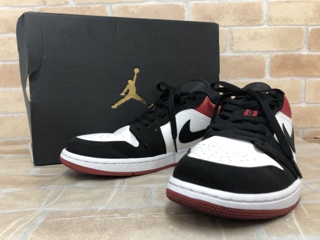 【中古】 箱有 NIKE ナイキ AIR JORDAN 1 LOW 553558-116 ホワイト×レッド×ブラック US11（29cm） 111457016