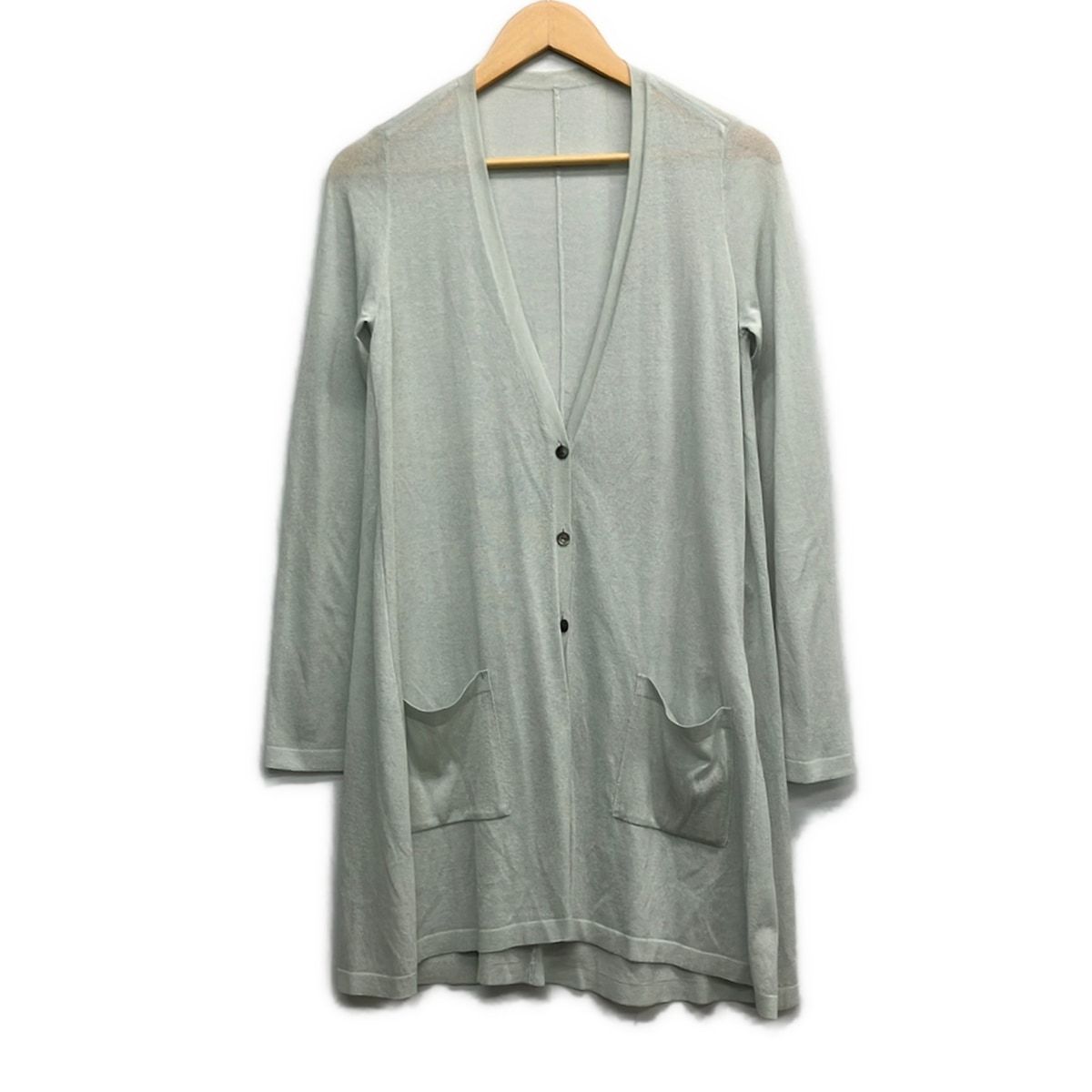 FOXEY(フォクシー) カーディガン レディース美品 - 38701 ライトグレー 長袖/ロング丈
