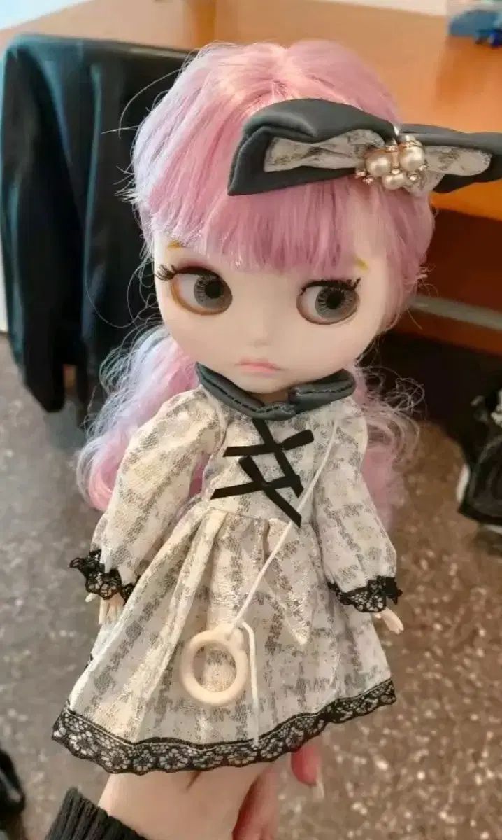 ブラライド ぬいぐるみ ピンク ヘア アンド アンティーク ドレス