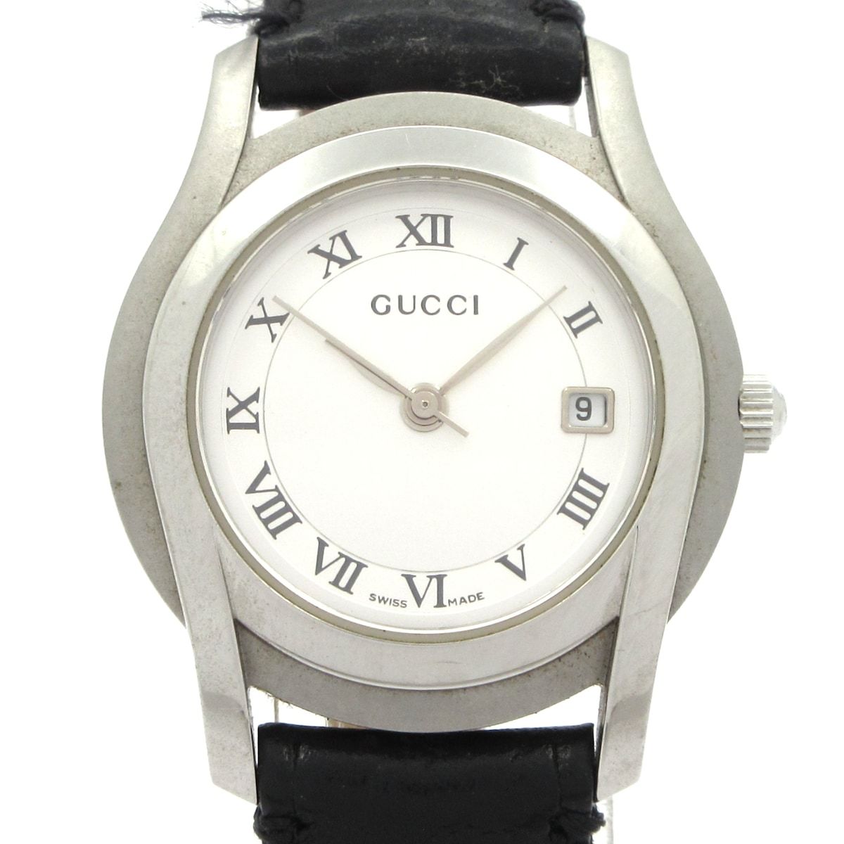 GUCCI(グッチ) 腕時計 - 5500L レディース シルバー×白