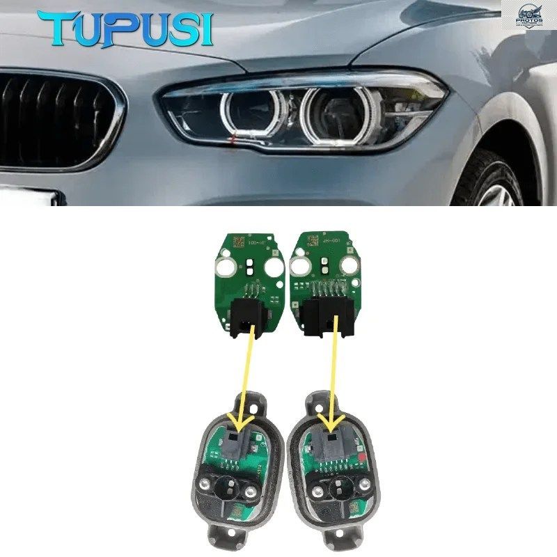ホワイトエンジェルアイDRLボード 2016 2017 2018 BMW 1シリーズ F20 F21 LEDヘッドライト デイタイムランニングライト 63117428425 631174