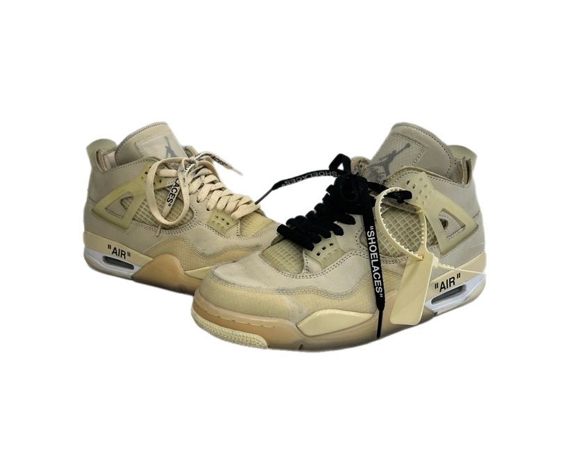 ナイキ NIKE Air Jordan 4 Off-White × Women's SP Sail オフホワイト × ウィメンズ エアジョーダン4 SP セイル ベージュ CV9388-100 スニーカー ベージュ 27cm 101sh-2753 28,600円