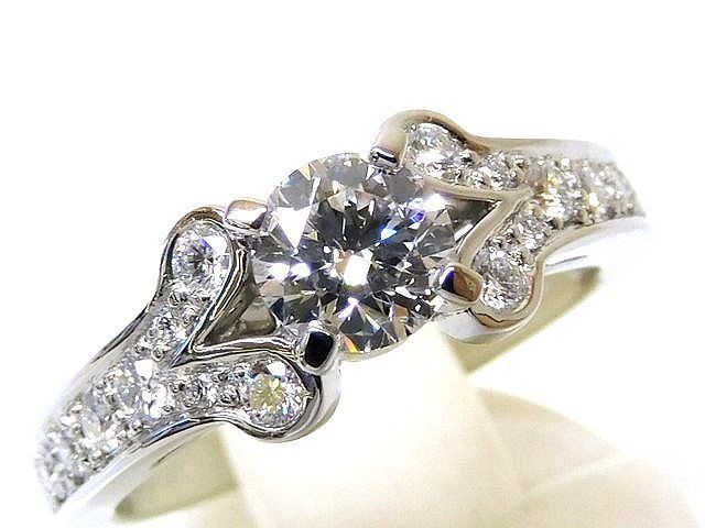 新品同様 CARTIER カルティエ ■ バレリーナ リング 指輪 11号(51) Pt950 プラチナ ダイヤ 0.54ct E-VS1-EX レディース □ 8G