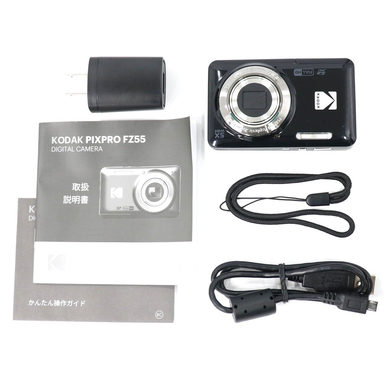 コダック PIXPRO FRIENDLY ZOOM FZ55 コンパクトデジタルカメラ pixpro-fz55-bk ブラック 整備済みアウトレット品 [中古(C)]