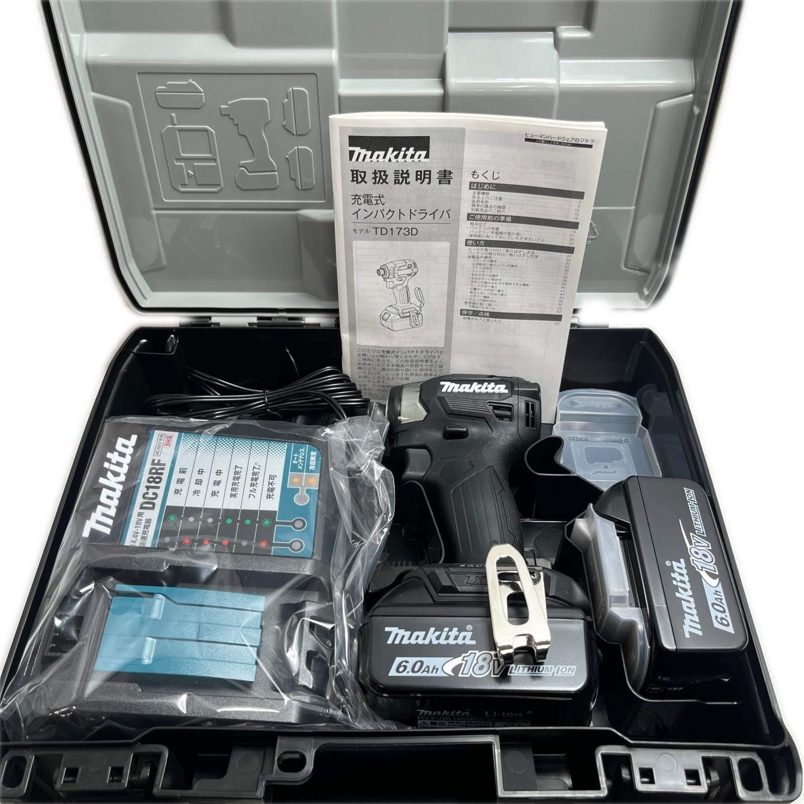 MAKITA マキタ 締め付け工具 インパクトドライバ 未使用品(S) TD173DRGXB ブラック 32,533円