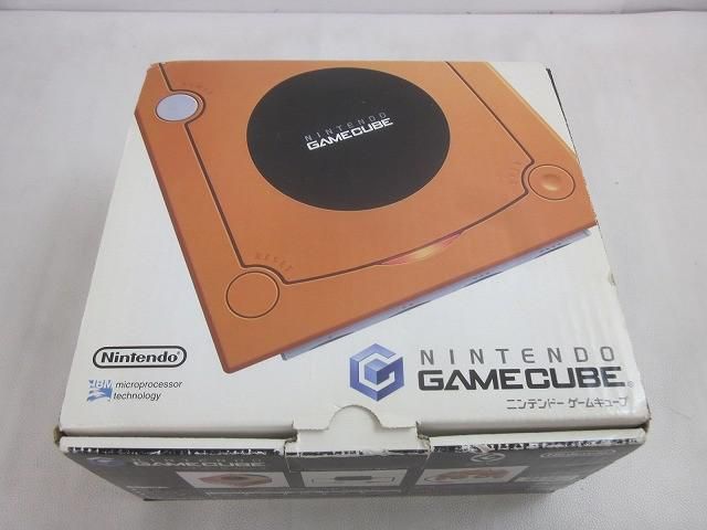 中古品 ゲーム ゲームキューブ 本体 DOL-001 オレンジ 箱付き