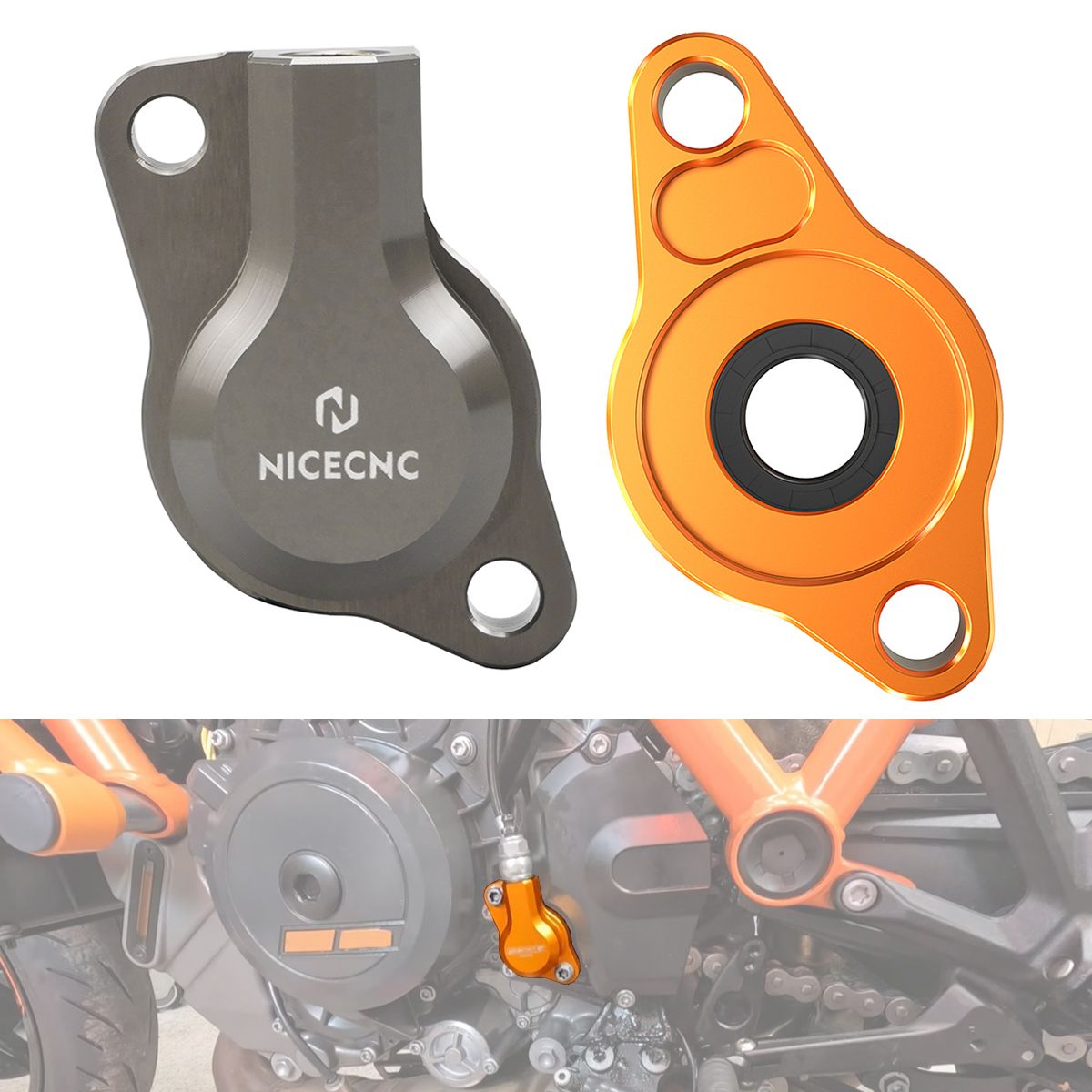 NICECNC KTM 1290スーパーデュークGT/RR/R/EVO 1290スーパーアドベンチャーR/S/T RC8 1190/R対応 クラッチスレーブシリンダー取付プレート