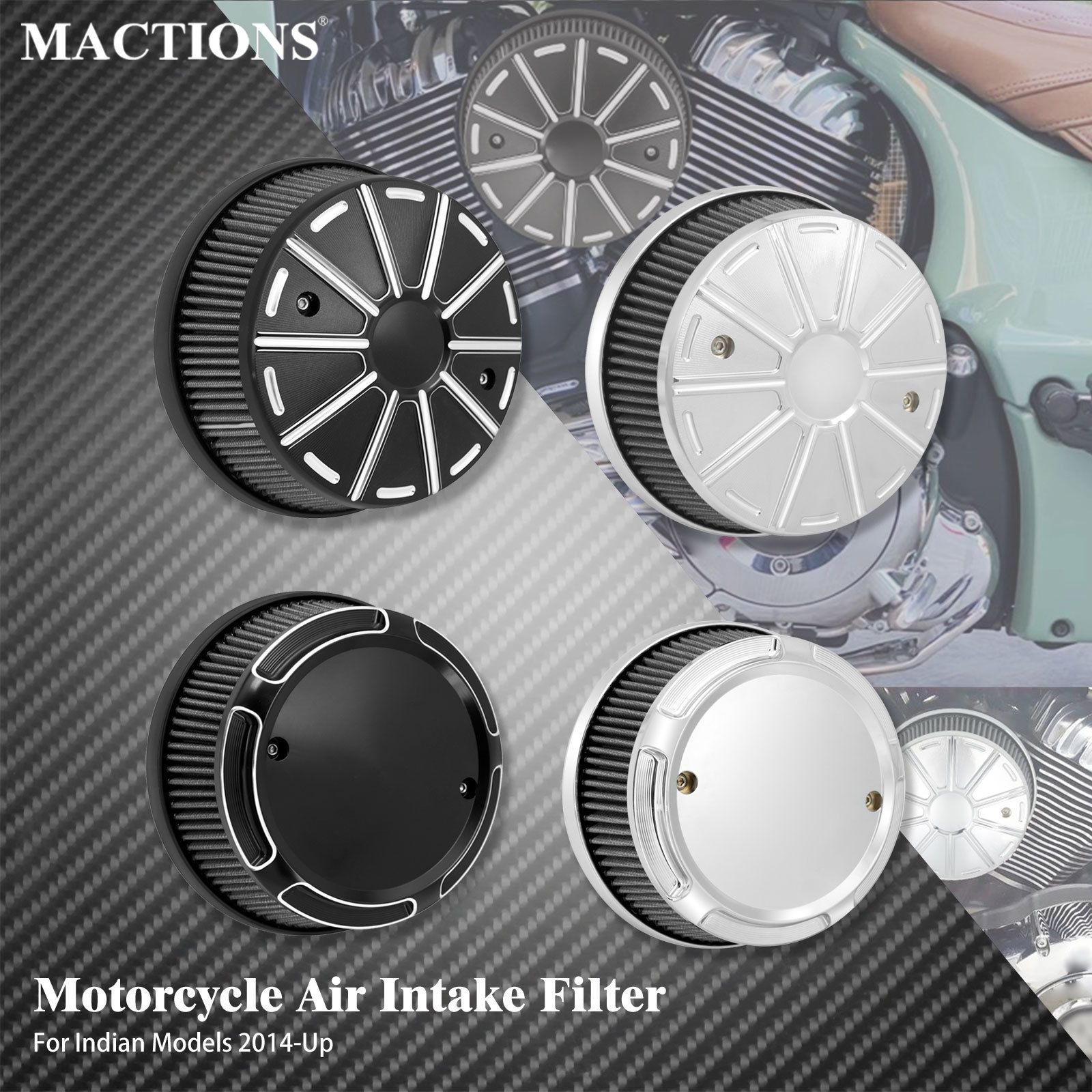 MACTIONS インディアン チーフテン ダークホース スプリングフィールド スーパーチーフ ロードマスター 2014以降対応 エアクリーナーフィルターキット 46,704円