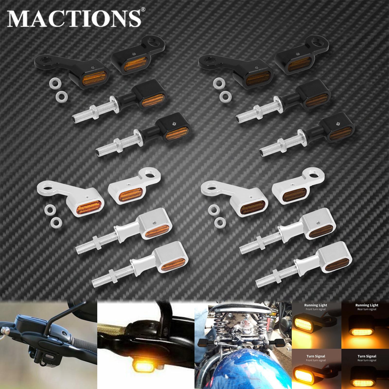 MACTIONS ハーレースポーツスターXL1200 883 48 72 2004〜2021対応 フロントリアLEDウインカーランプ Eマーク認定 8,783円