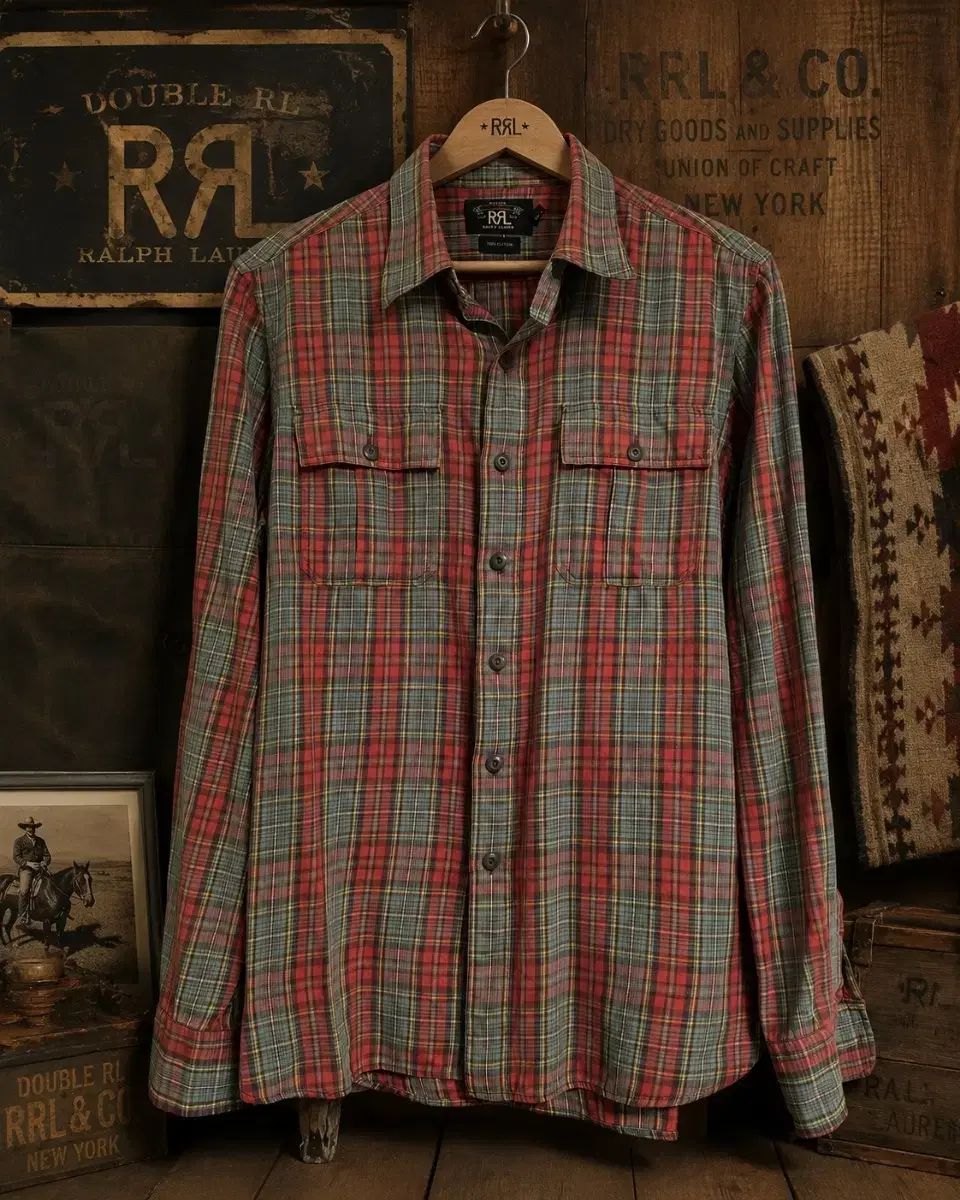 M RRL(ダブルアールエル) ヴィンテージ CHECK ワークシャツ